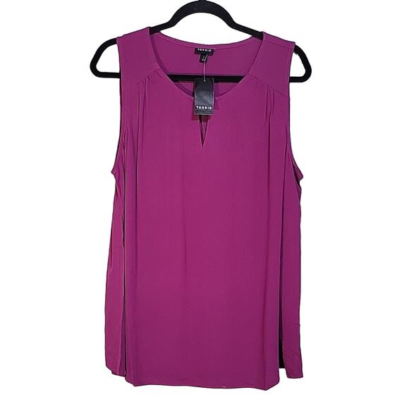 Torrid Rayon Crepe Metal Keyhole Tank Size 1X NWT - Picture 1 of 10